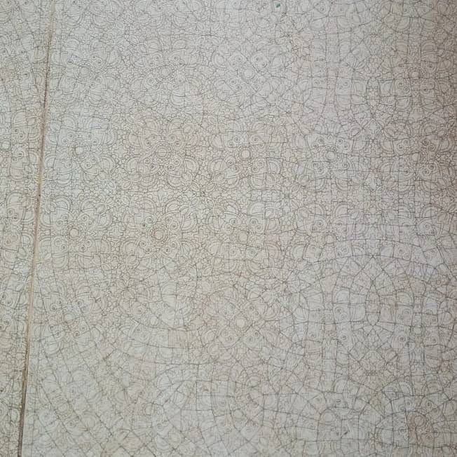Textured floor, ground-in grime — before cleaning