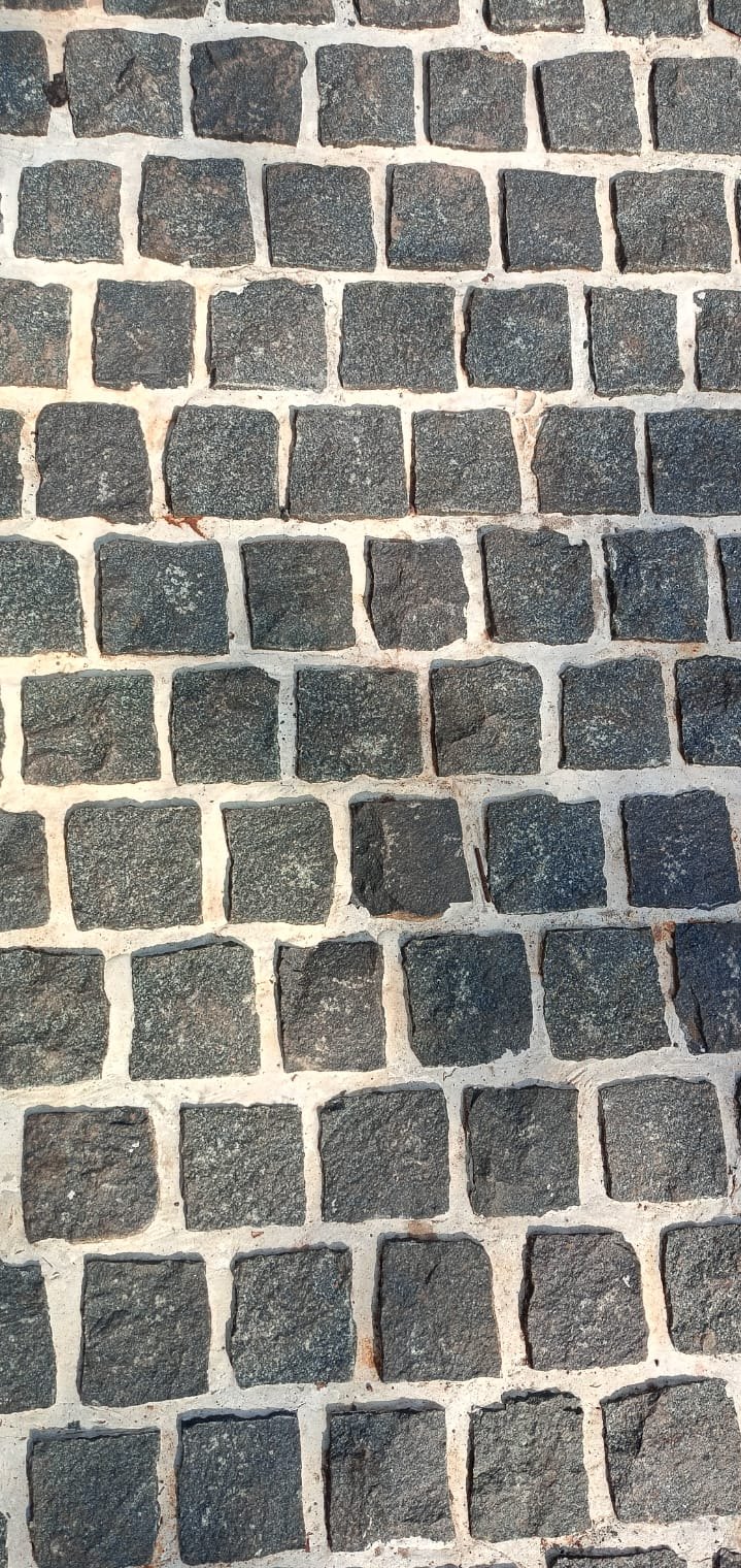 Cobblestone driveway, cleaned — after cleaning by Filth Fighters