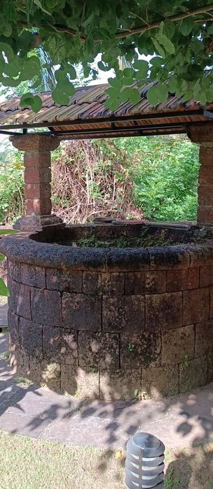 Laterite well, pressure washed clean — before cleaning